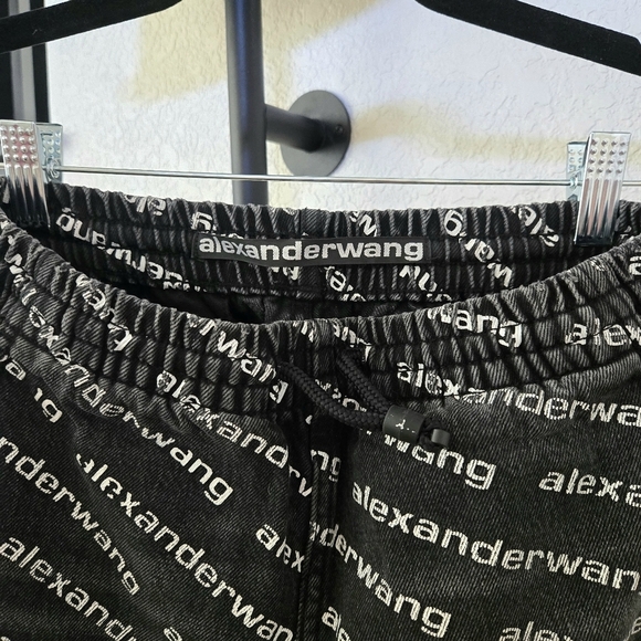 Alexander Wang | Black Logo Joggers - Picture 3 of 5